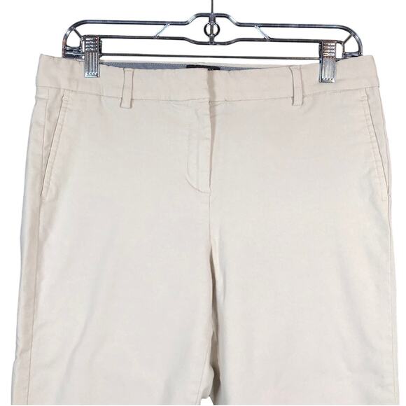 J Jill Womens Pants Oatmeal Beige Wearever Collection Refinded Woven Trouser 10P - Picture 1 of 10